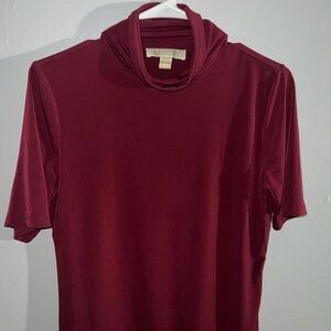 MICHAEL Michael Kors Deep Red Cowl Neck Top